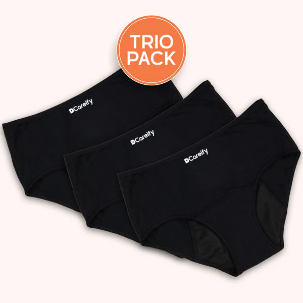 RECOMENDED OFFER Buy 2 Get 1 Free Special Bumper Offer  Imported Soft Material 4 Layered Leak Proof Period Panty for Heavy Flow