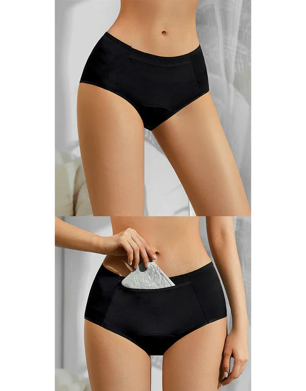 PACK OF 01 Imported Soft Material 4 Layered Leak Proof Period Panty for Heavy Flow