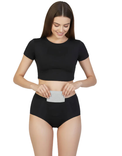 RECOMENDED OFFER Buy 2 Get 1 Free Special Bumper Offer  Imported Soft Material 4 Layered Leak Proof Period Panty for Heavy Flow