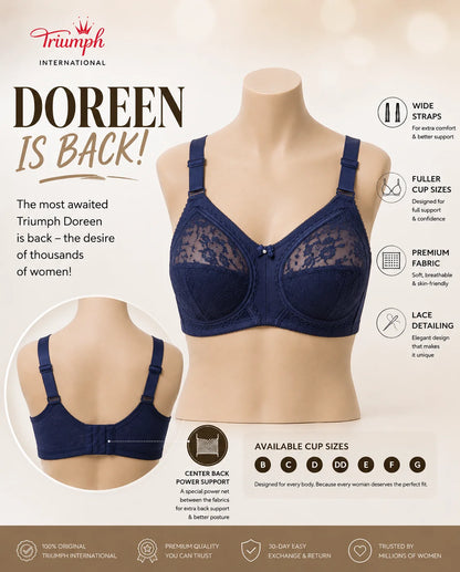 BUY 1 GET 1 FREE OFFER PACK OF 02 SPECIAL BUMPER OFFER TRIUMPH DOREEN MINIMIZER BRA UPTO 70% OFF BEST BRA FOR SUMMER