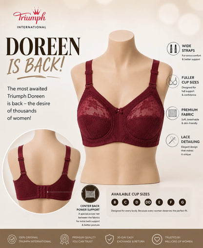 BUY 1 GET 1 FREE OFFER PACK OF 02 SPECIAL BUMPER OFFER TRIUMPH DOREEN MINIMIZER BRA UPTO 70% OFF BEST BRA FOR SUMMER