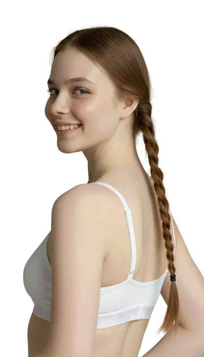 TEENS PACK OF 4 SEAMLESS TRAINING BRAS-BPINK/WHITE/MINT/GREY