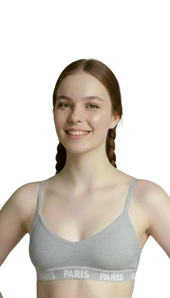 TEENS PACK OF 4 SEAMLESS TRAINING BRAS-BPINK/WHITE/MINT/GREY