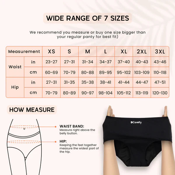 PACK OF 01 Imported Soft Material 4 Layered Leak Proof Period Panty for Heavy Flow