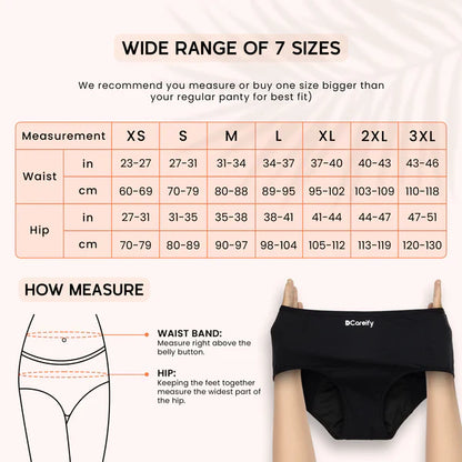 PACK OF 01 Imported Soft Material 4 Layered Leak Proof Period Panty for Heavy Flow