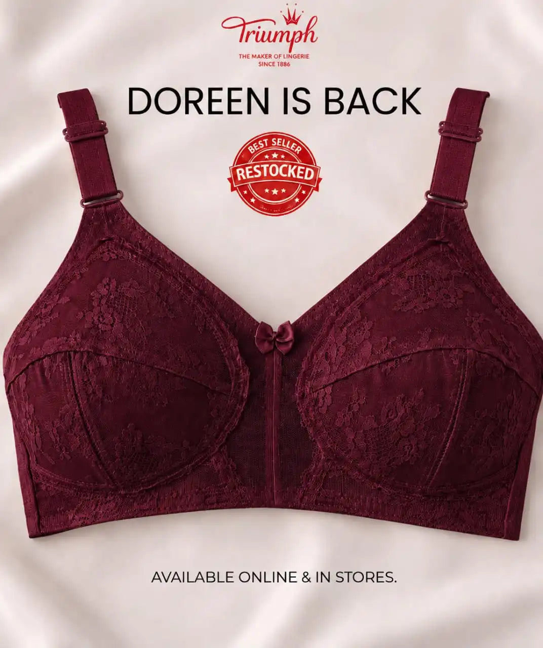 BUY 1 GET 1 FREE OFFER PACK OF 02 SPECIAL BUMPER OFFER TRIUMPH DOREEN MINIMIZER BRA UPTO 70% OFF BEST BRA FOR SUMMER