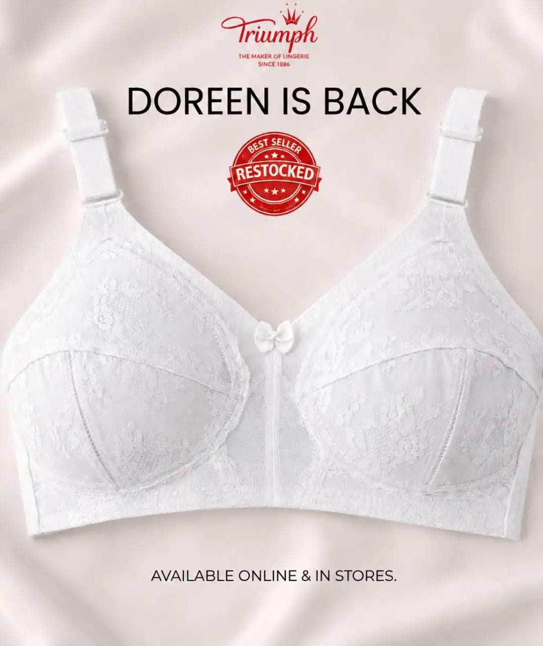 BUY 1 GET 1 FREE OFFER PACK OF 02 SPECIAL BUMPER OFFER TRIUMPH DOREEN MINIMIZER BRA UPTO 70% OFF BEST BRA FOR SUMMER