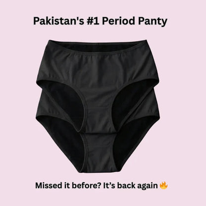 PACK OF 01 Imported Soft Material 4 Layered Leak Proof Period Panty for Heavy Flow