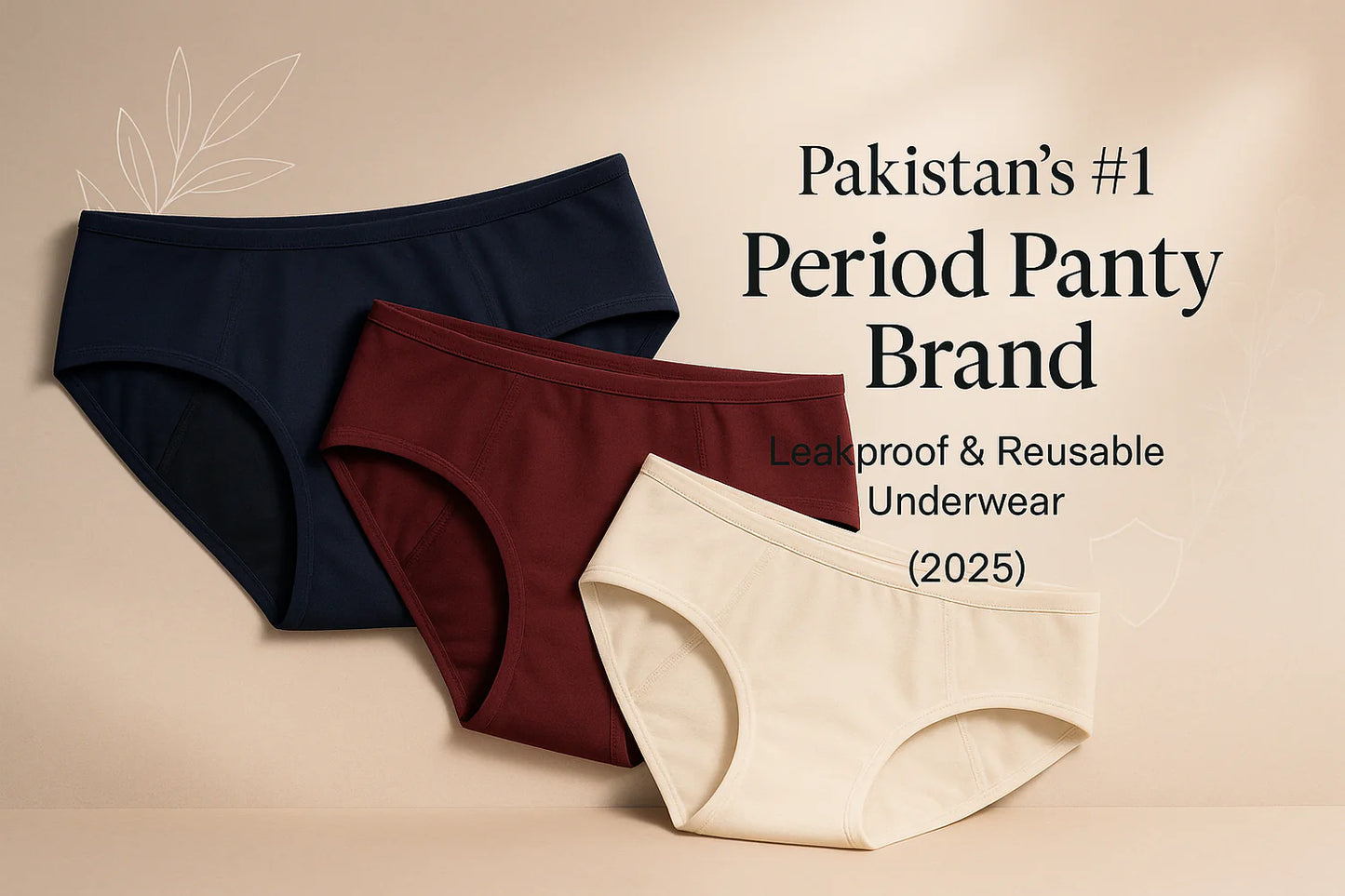 RECOMENDED OFFER Buy 2 Get 1 Free Special Bumper Offer  Imported Soft Material 4 Layered Leak Proof Period Panty for Heavy Flow